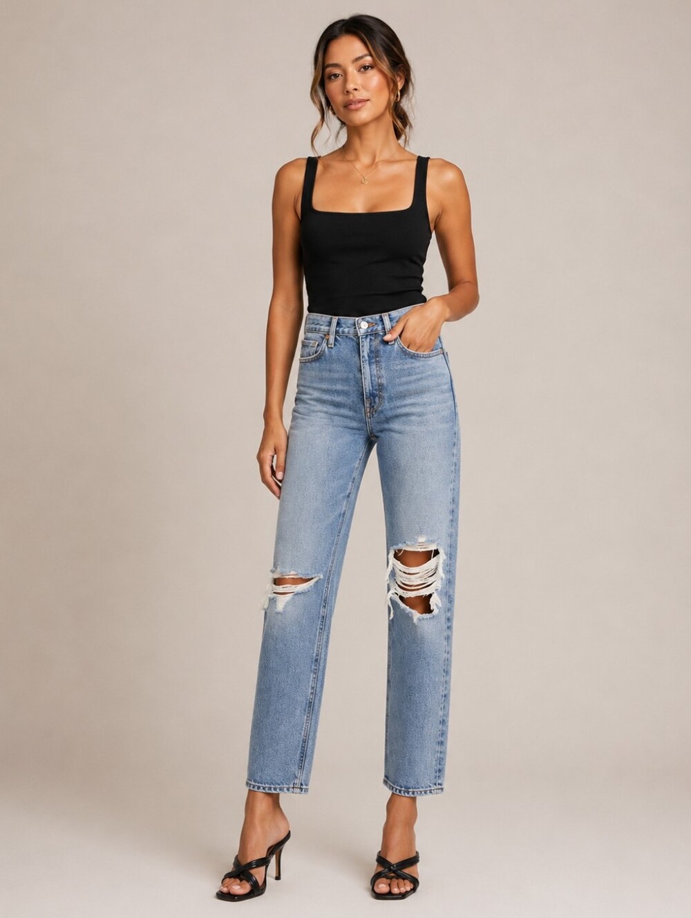 Agolde 90s pinch waist distressed straight leg jeans Size 26